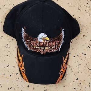 𝅺BIKE week 2007 myrtle Beach hat velcro back closure cloth hat great condition